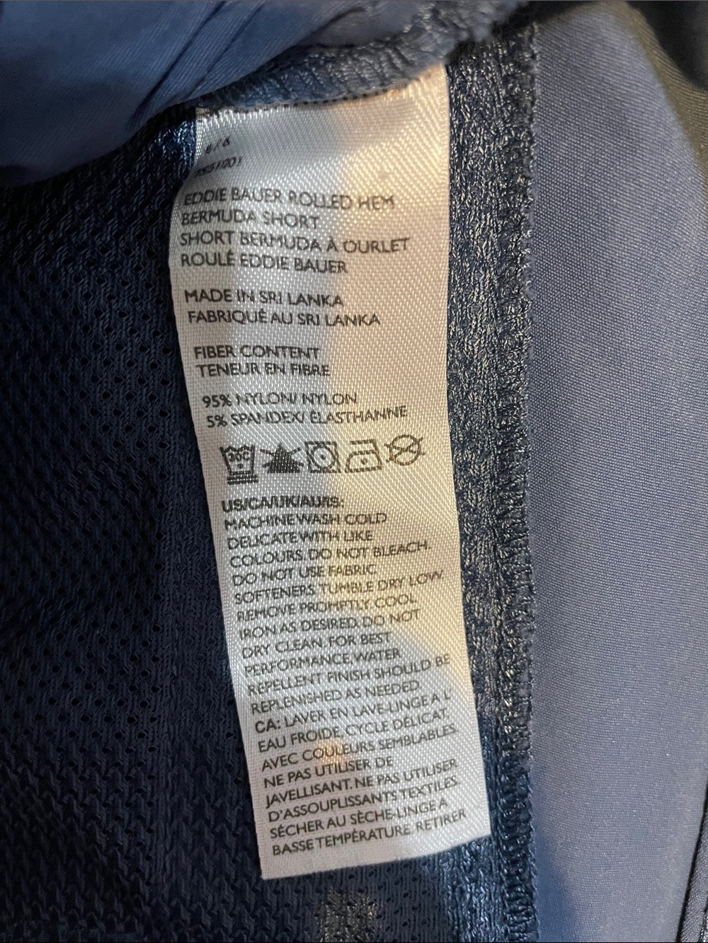 Eddie Bauer Blue Roll-Cuff Utility Bermuda Shorts - Size 6 - Picture 5 of 5